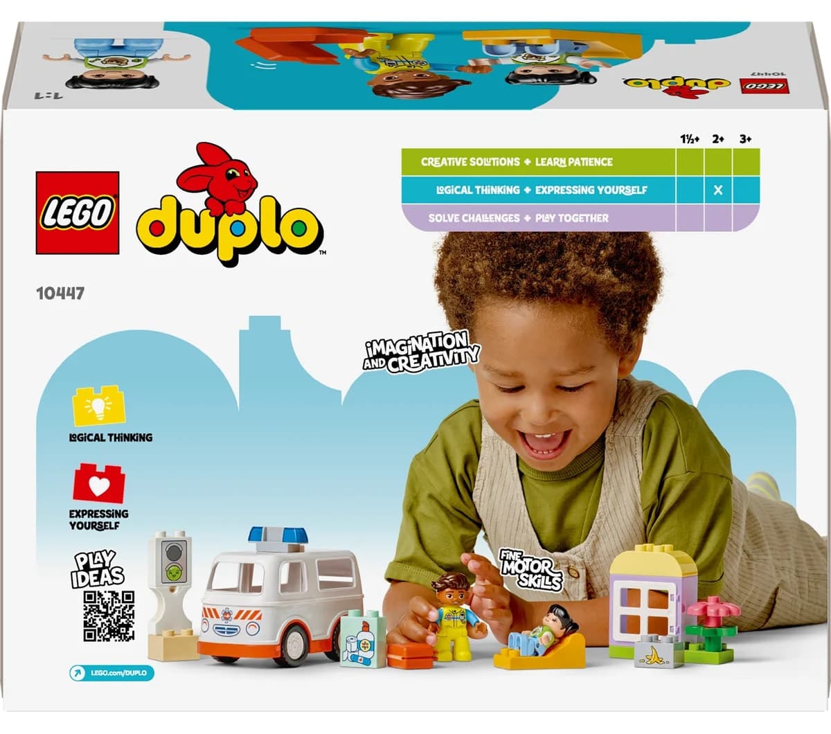 لگو DUPLO آمبولانس و راننده ۱۹ قطعه مدل 10447 2+ لگو DUPLO آمبولانس و راننده ۱۹ قطعه مدل 10447 2+