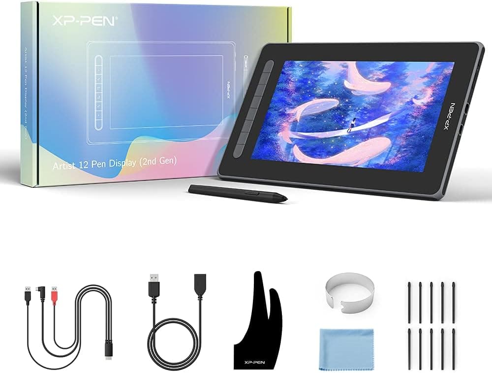 تبلت گرافیکی نمایشگردار XP-Pen سیاه مدل Artist 12 نسل دوم تبلت گرافیکی نمایشگردار XP-Pen سیاه مدل Artist 12 نسل دوم