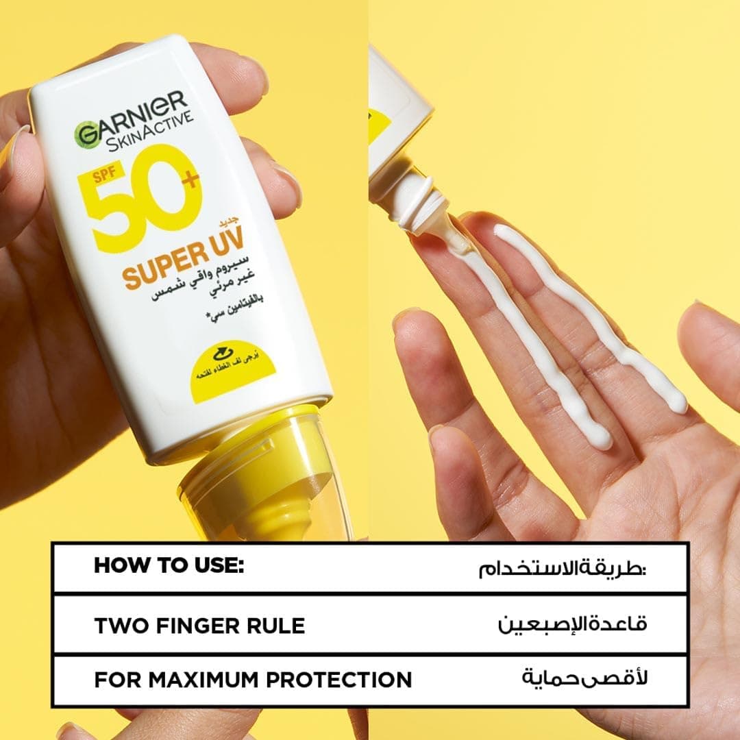 سرم ضد آفتاب زنانه و مردانه Garnier Skin Active ویتامین C SPF50+ PA++++ 30 ml سرم ضد آفتاب زنانه و مردانه Garnier Skin Active ویتامین C SPF50+ PA++++ 30 ml