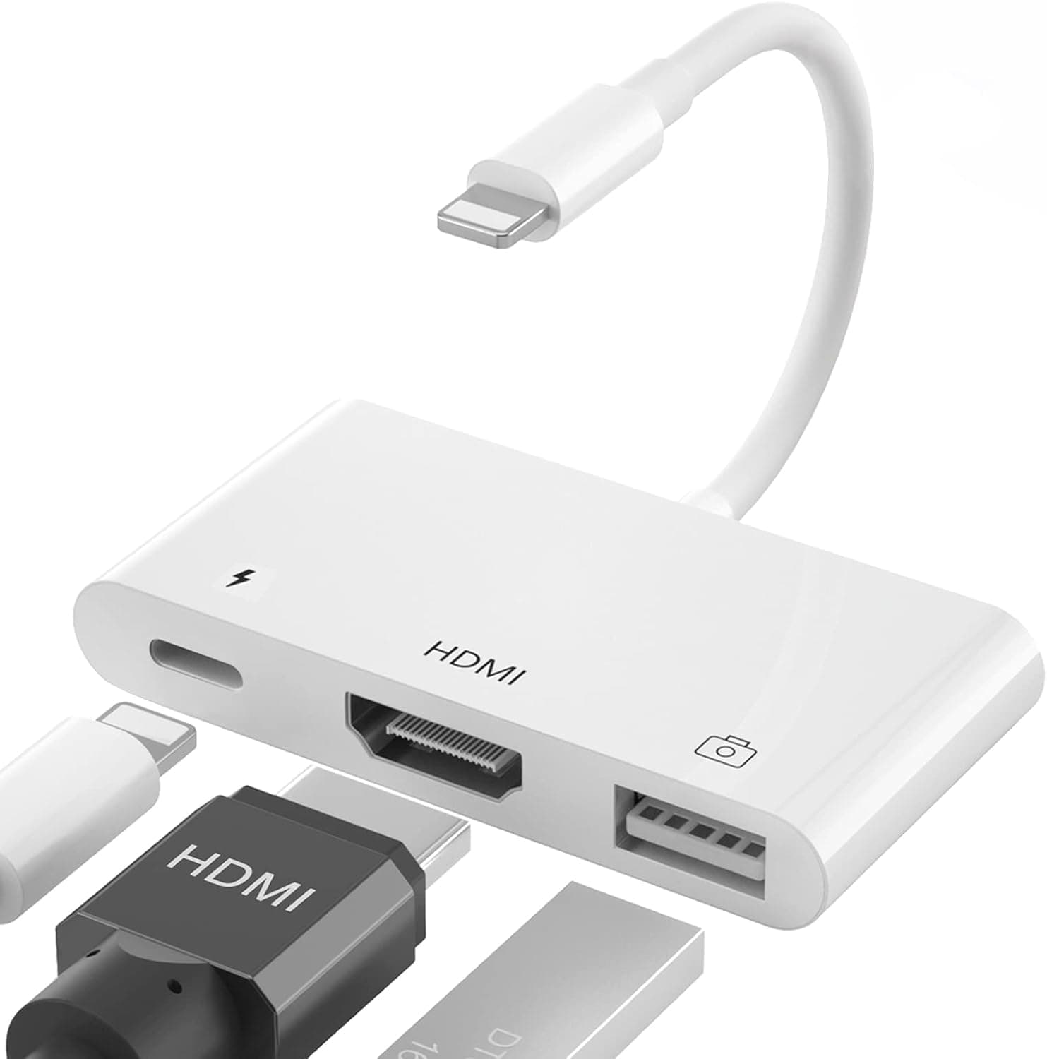 مبدل UNITROX لایتنینگ به HDMI سهکاره 1080P با پورت شارژ مدل UWECAN مبدل UNITROX لایتنینگ به HDMI سهکاره 1080P با پورت شارژ مدل UWECAN