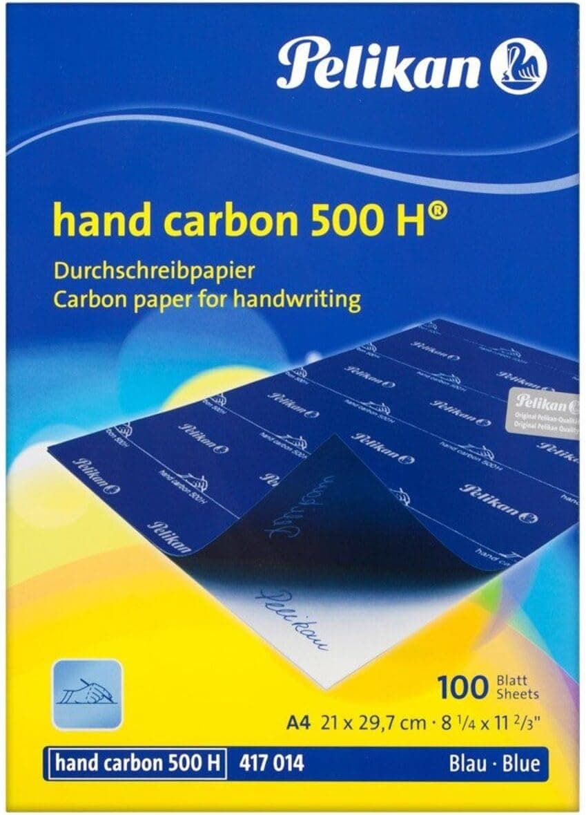 کاغذ کاربن آبی 100 برگی Pelikan 500 H Hand مدل PL417014CRMA کاغذ کاربن آبی 100 برگی Pelikan 500 H Hand مدل PL417014CRMA