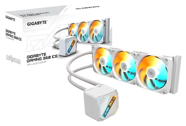 خنککننده مایع 360mm GIGABYTE AORUS WATERFORCE مدل GME 360I با RGB LED خنککننده مایع 360mm GIGABYTE AORUS WATERFORCE مدل GME 360I با RGB LED