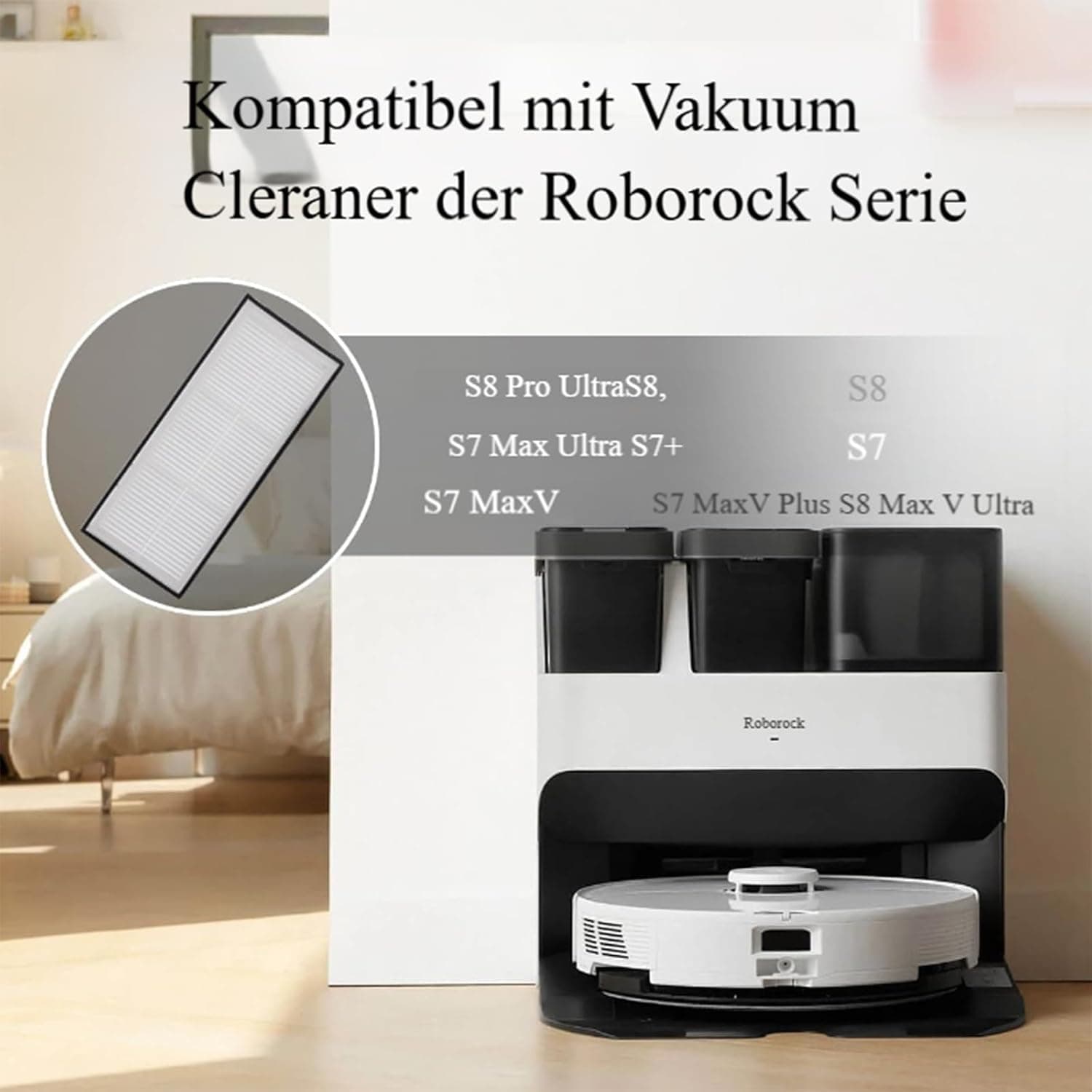 فیلتر HEPA قابل شستشو BFWXZY جاروبرقی رباتیک Roborock S8 و S7 بسته 4 عددی فیلتر HEPA قابل شستشو BFWXZY جاروبرقی رباتیک Roborock S8 و S7 بسته 4 عددی