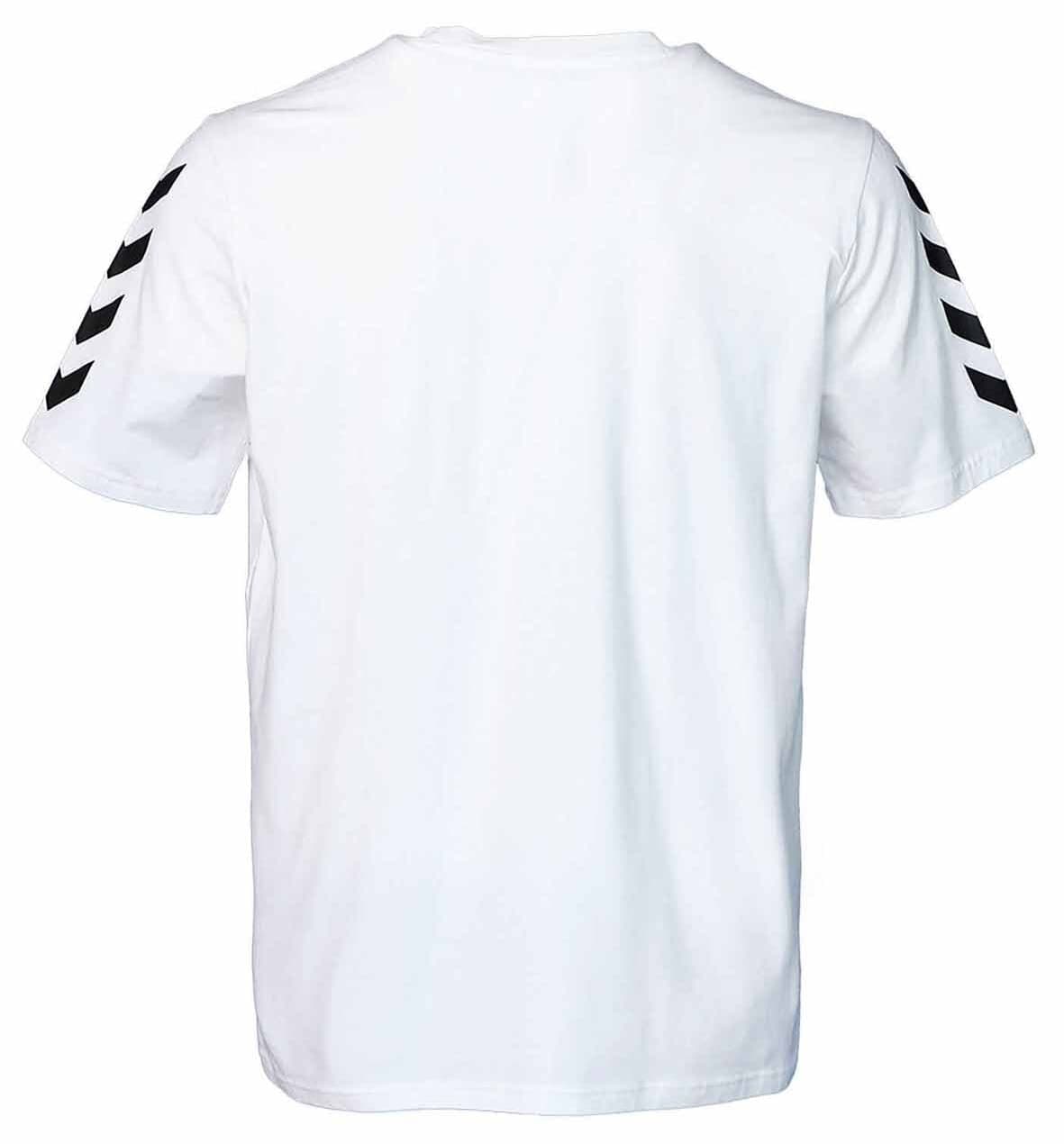 تیشرت ورزشی مردانه hummel سیاهوسفید پارچه تنفسپذیر کشسان تمرین روزانه تیشرت ورزشی مردانه hummel سیاهوسفید پارچه تنفسپذیر کشسان تمرین روزانه