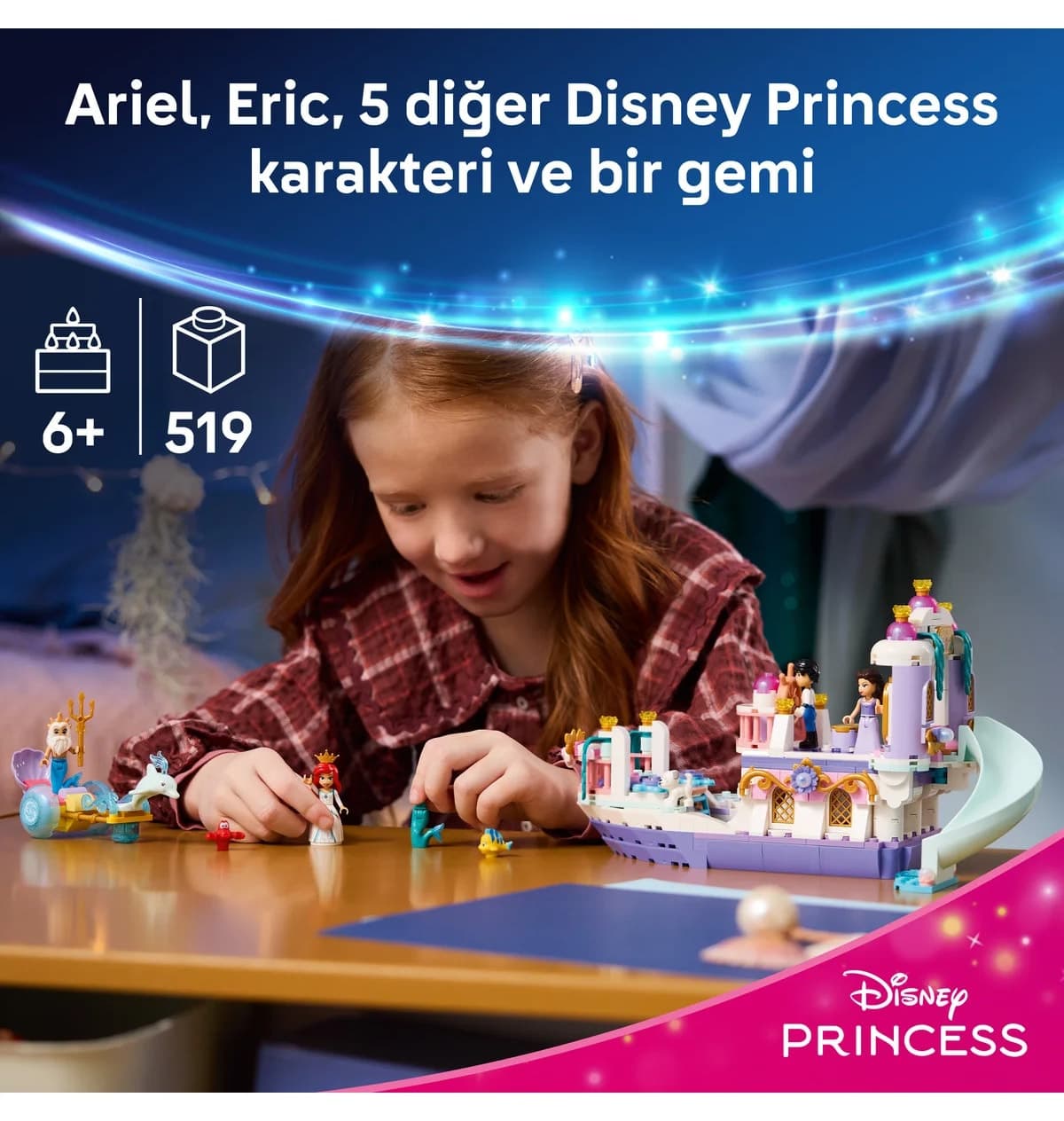 لگو Disney Princess کشتی عروسی سلطنتی Ariel مدل 43299 519P لگو Disney Princess کشتی عروسی سلطنتی Ariel مدل 43299 519P
