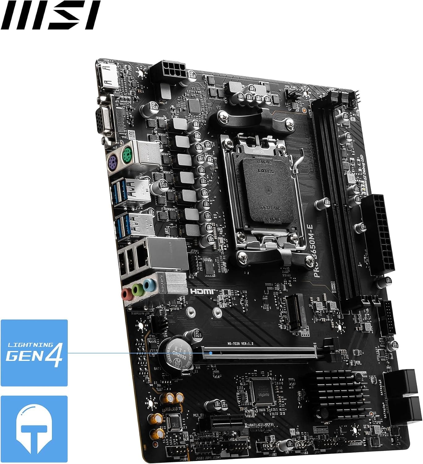 مادربرد MSI MB PRO مدل B650M-E سوکت AM5 DDR5 6800MHZ(OC) mATX مادربرد MSI MB PRO مدل B650M-E سوکت AM5 DDR5 6800MHZ(OC) mATX