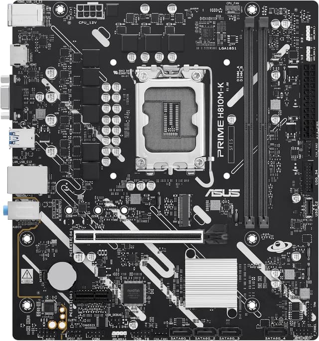 مادربرد ASUS گیمینگ mATX مدل PRIME H810M-K سوکت 1851 DDR5 مادربرد ASUS گیمینگ mATX مدل PRIME H810M-K سوکت 1851 DDR5