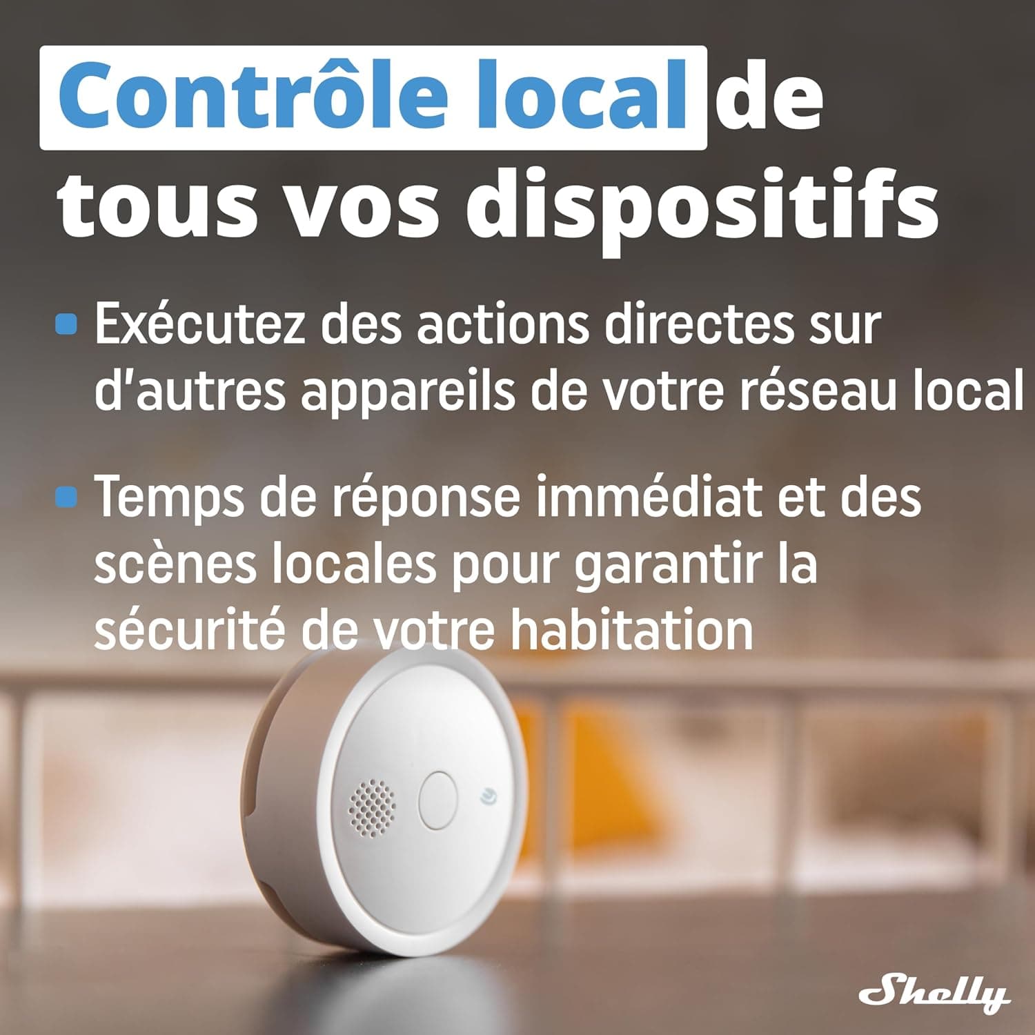 آشکارساز دود هوشمند Shelly Plus با Wi-Fi و Bluetooth، سازگار با Alexa و Google Home، هشدار صوتی و نوری آشکارساز دود هوشمند Shelly Plus با Wi-Fi و Bluetooth، سازگار با Alexa و Google Home، هشدار صوتی و نوری