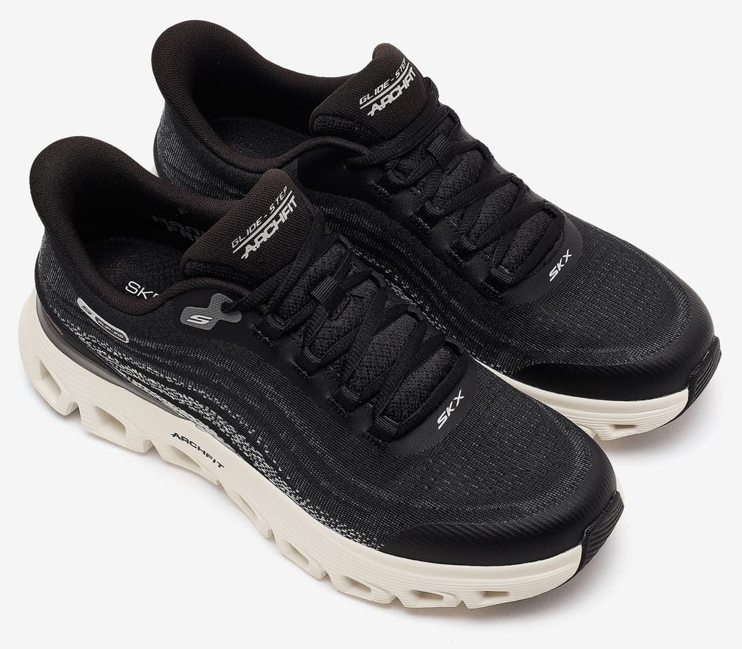 کفش ورزشی مردانه Skechers ARCH FIT GLIDE-STEP WAVE مشکی مدل 233194 BLK کفش ورزشی مردانه Skechers ARCH FIT GLIDE-STEP WAVE مشکی مدل 233194 BLK