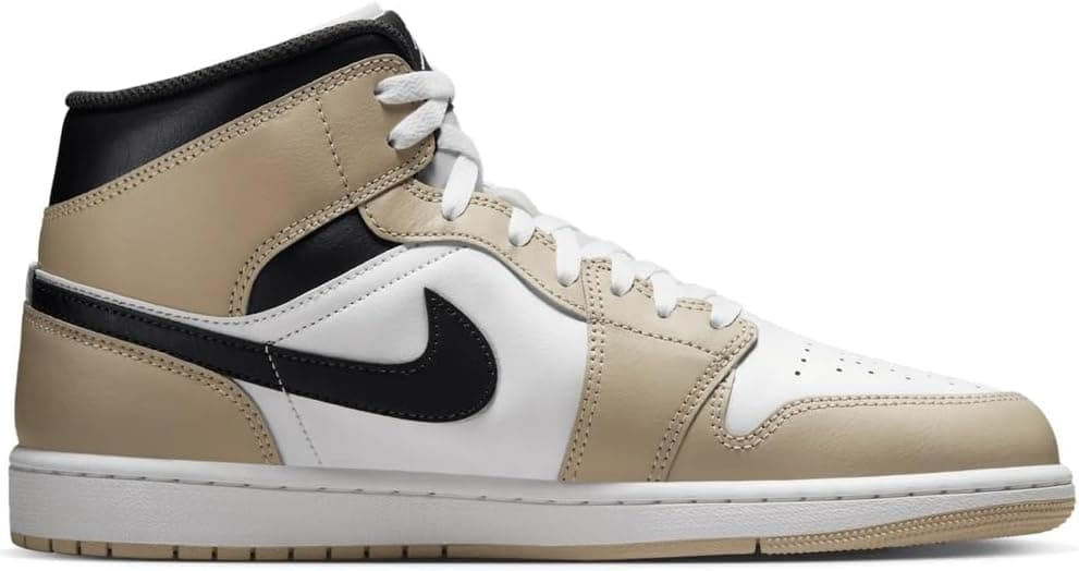 کفش اسپرت ساقدار یونیسکس Nike چرمی سفید قهوهای دودی مدل Air Jordan 1 MID SE کفش اسپرت ساقدار یونیسکس Nike چرمی سفید قهوهای دودی مدل Air Jordan 1 MID SE