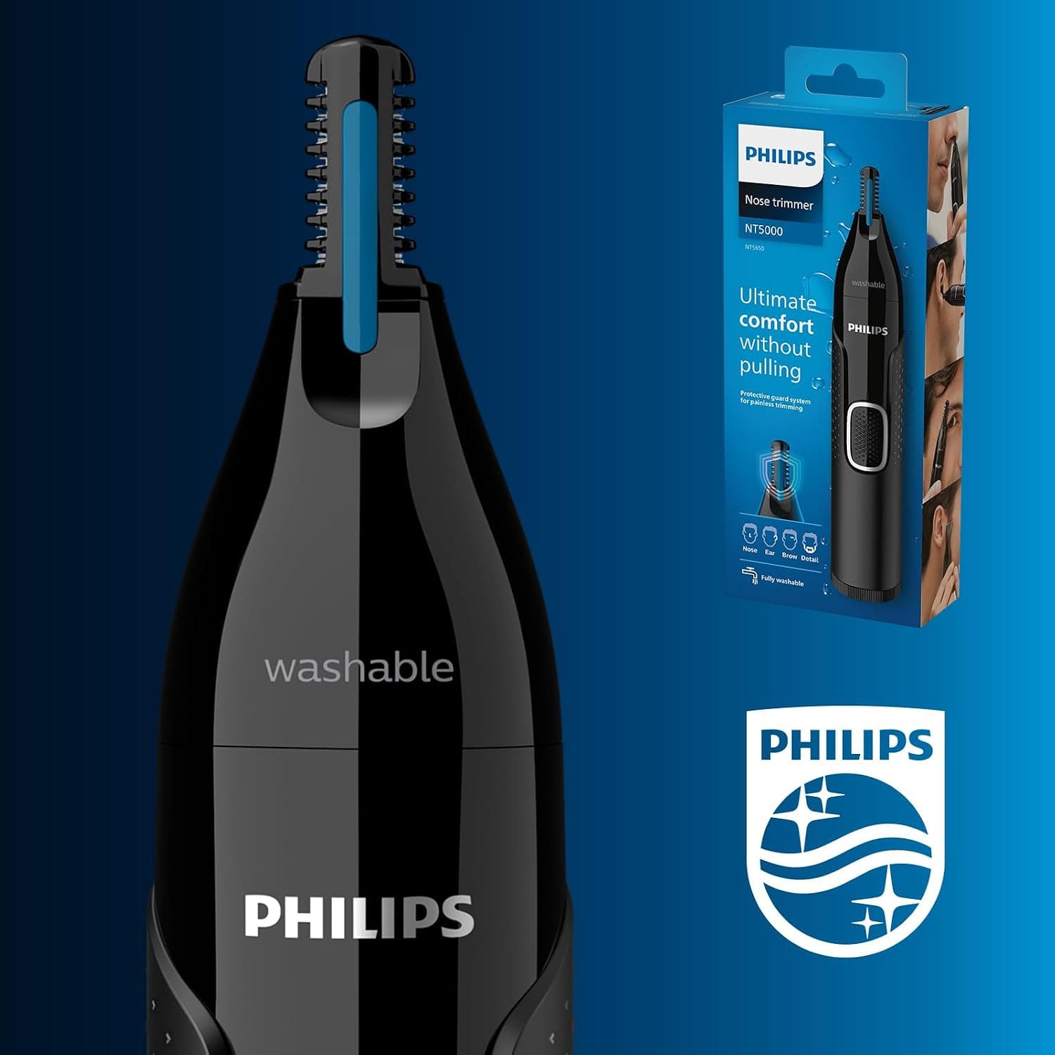 ماشین اصلاح بینی، گوش و ابرو مردانه Philips باتریخور Series 5000 مشکی مدل NT5650/16 ماشین اصلاح بینی، گوش و ابرو مردانه Philips باتریخور Series 5000 مشکی مدل NT5650/16