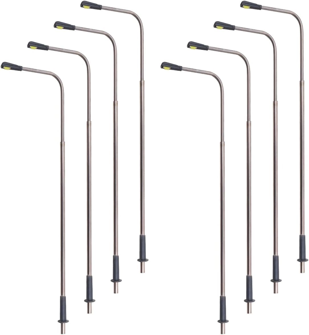 چراغهای خیابانی ماکت راهآهن WANGCL LED فلزی تکسر 8PCS مدل HO OO Scale چراغهای خیابانی ماکت راهآهن WANGCL LED فلزی تکسر 8PCS مدل HO OO Scale