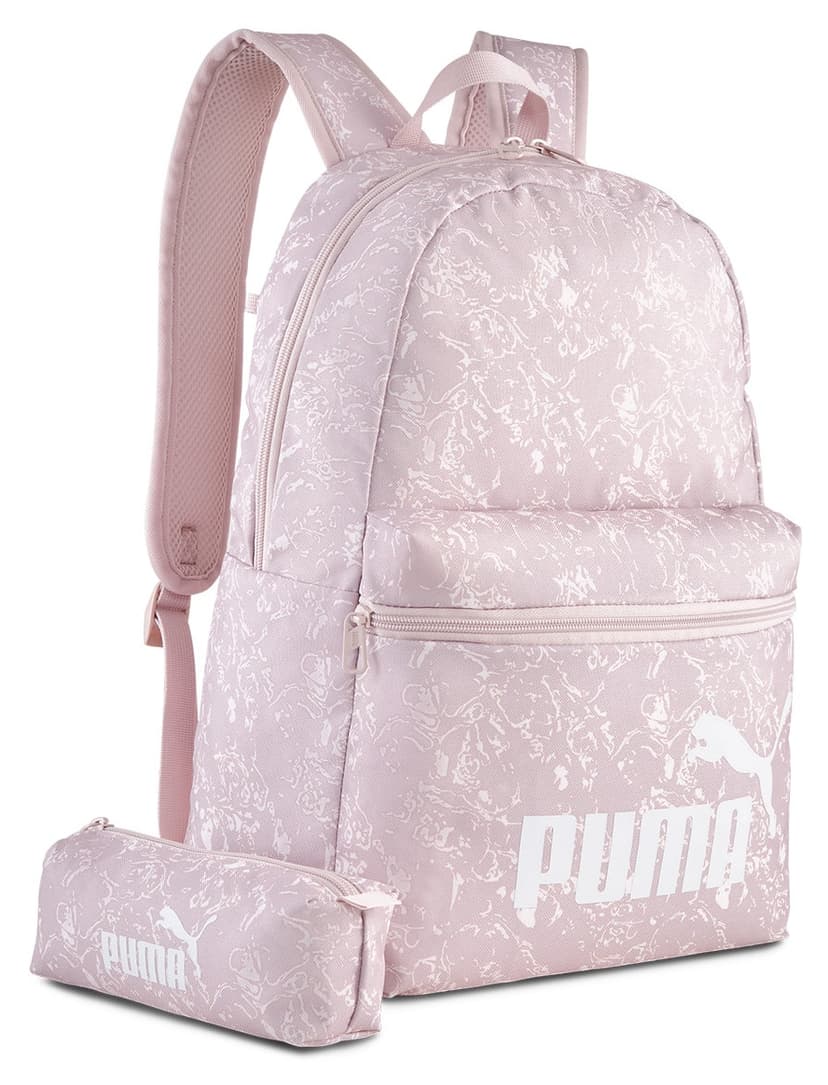 کولهپشتی یونیسکس Puma Phase AOP صورتی با کیف مدادی روزمره مدل 09173301 کولهپشتی یونیسکس Puma Phase AOP صورتی با کیف مدادی روزمره مدل 09173301