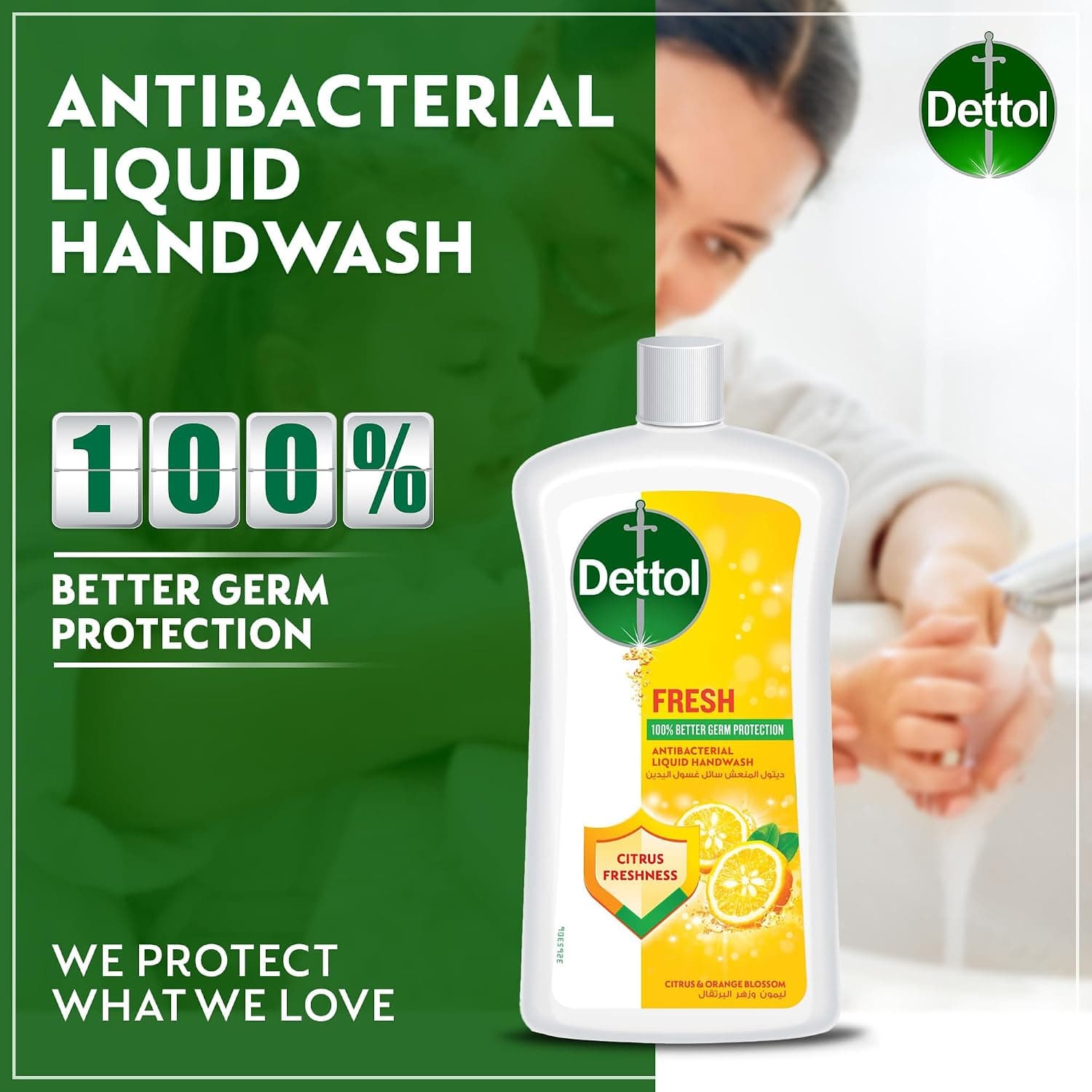 مایع دستشویی Dettol Fresh رفیل با عطر مرکبات و گل نارنج 1L x 3 مایع دستشویی Dettol Fresh رفیل با عطر مرکبات و گل نارنج 1L x 3