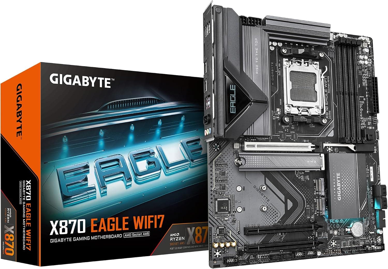 مادربرد GIGABYTE مدل X870E EAGLE X3D WIFI7 سازگار با AMD Ryzen 9000 مادربرد GIGABYTE مدل X870E EAGLE X3D WIFI7 سازگار با AMD Ryzen 9000