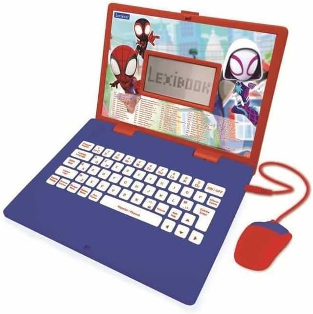 لپتاپ آموزشی دوزبانه کودک Lexibook انگلیسی و فرانسوی Spider-Man با 124 فعالیت، آبی و قرمز مدل JC598SPi1 لپتاپ آموزشی دوزبانه کودک Lexibook انگلیسی و فرانسوی Spider-Man با 124 فعالیت، آبی و قرمز مدل JC598SPi1