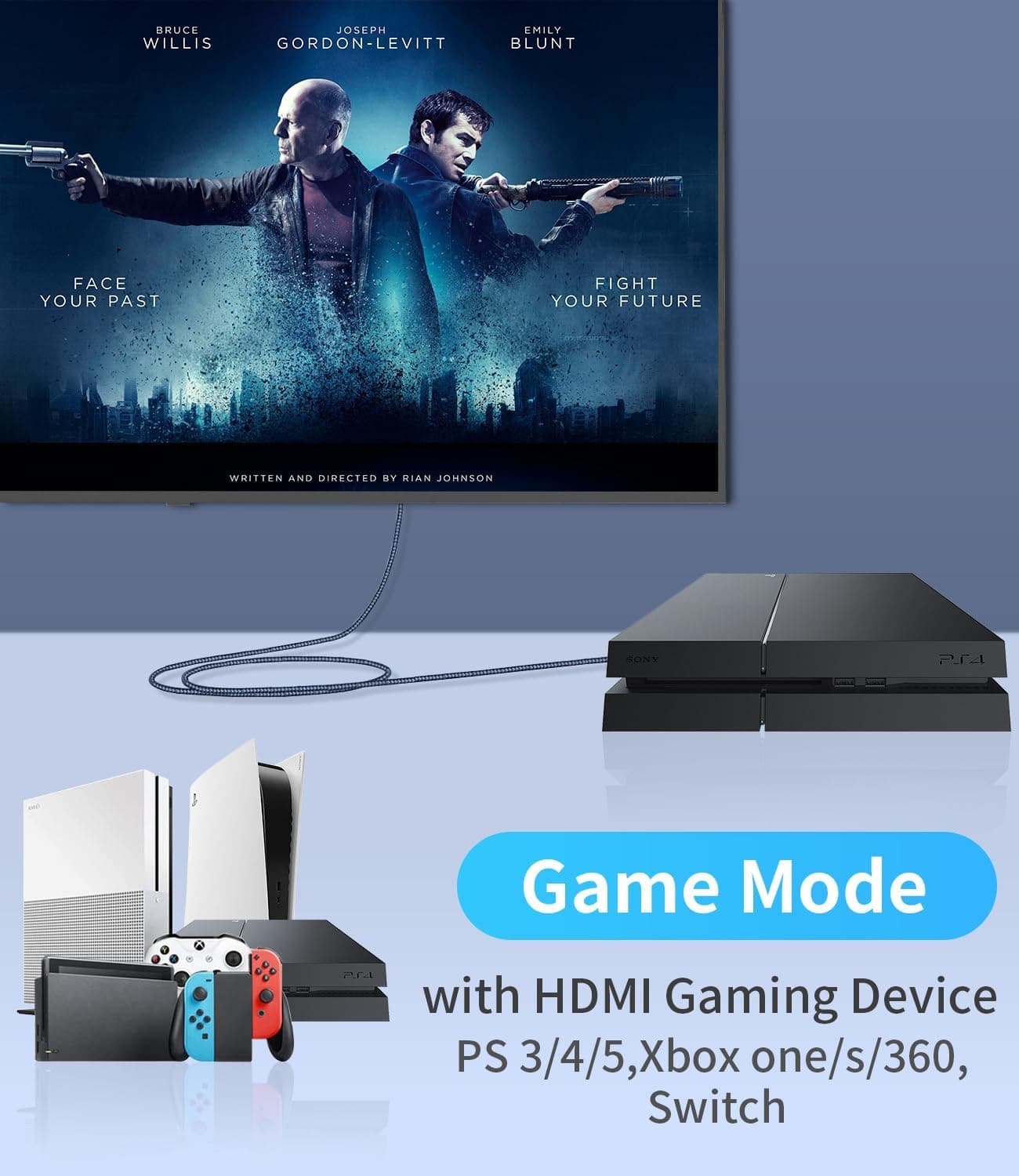 کابل مبدل HDMI به DisplayPort Shuomeng نری به مادگی با برق USB، 4K@60Hz کابل مبدل HDMI به DisplayPort Shuomeng نری به مادگی با برق USB، 4K@60Hz