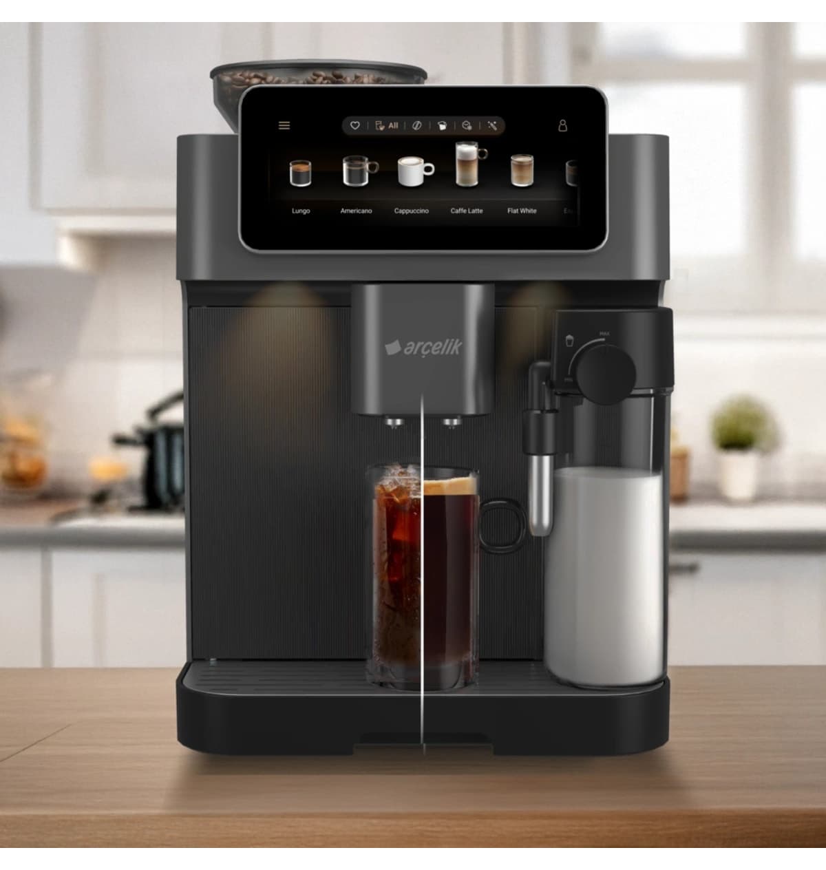 اسپرسوساز تماماتوماتیک Arçelik مدل EM 9595 Imperium Barista اسپرسوساز تماماتوماتیک Arçelik مدل EM 9595 Imperium Barista