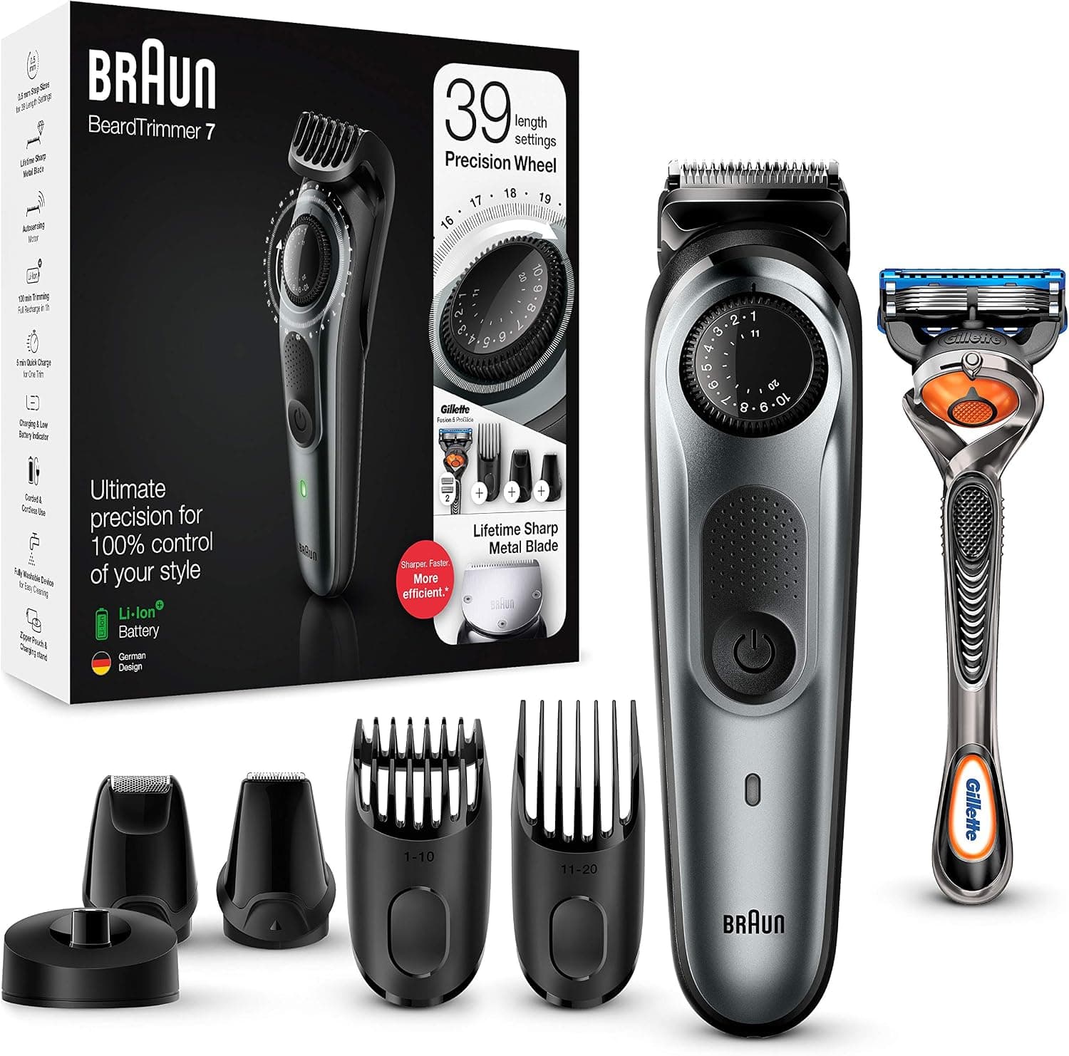 ماشین اصلاح ریش مردانه Braun Series 9 مدل 9420 با ابزار آرایشگری و مدت کارکرد 180-min ماشین اصلاح ریش مردانه Braun Series 9 مدل 9420 با ابزار آرایشگری و مدت کارکرد 180-min