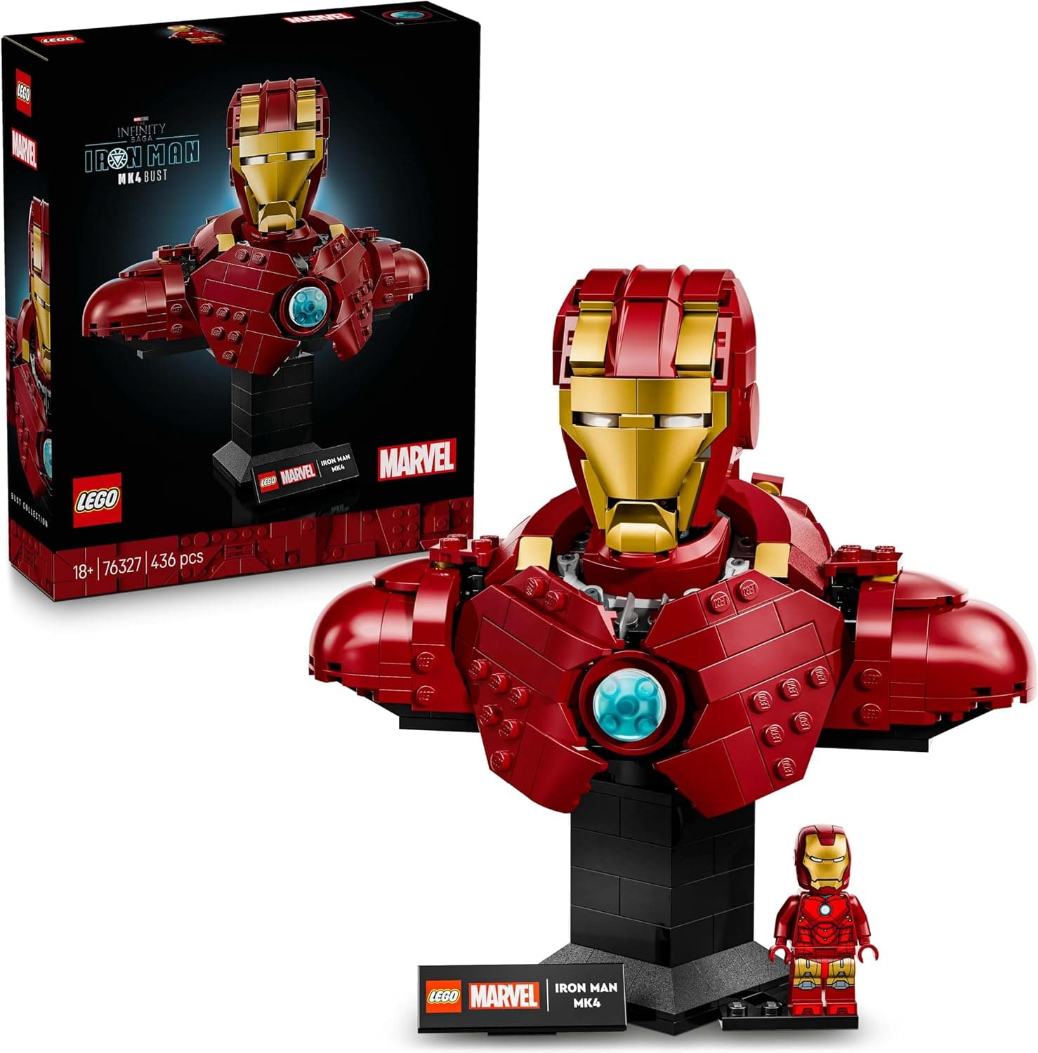 لگو Marvel نیمتنه Iron Man MK4 مدل 76327 لگو Marvel نیمتنه Iron Man MK4 مدل 76327