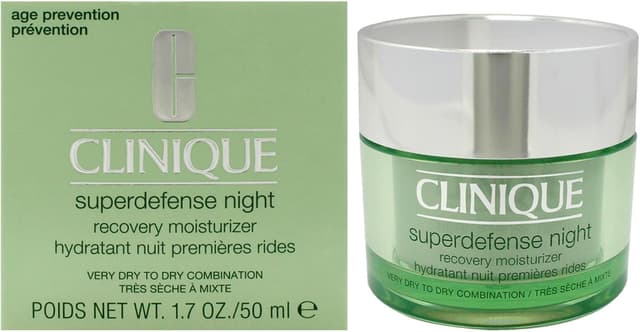 کرم مرطوبکننده Clinique SUPERDEFENSE NIGHT ترمیمکننده مدل I/II 50 ml کرم مرطوبکننده Clinique SUPERDEFENSE NIGHT ترمیمکننده مدل I/II 50 ml