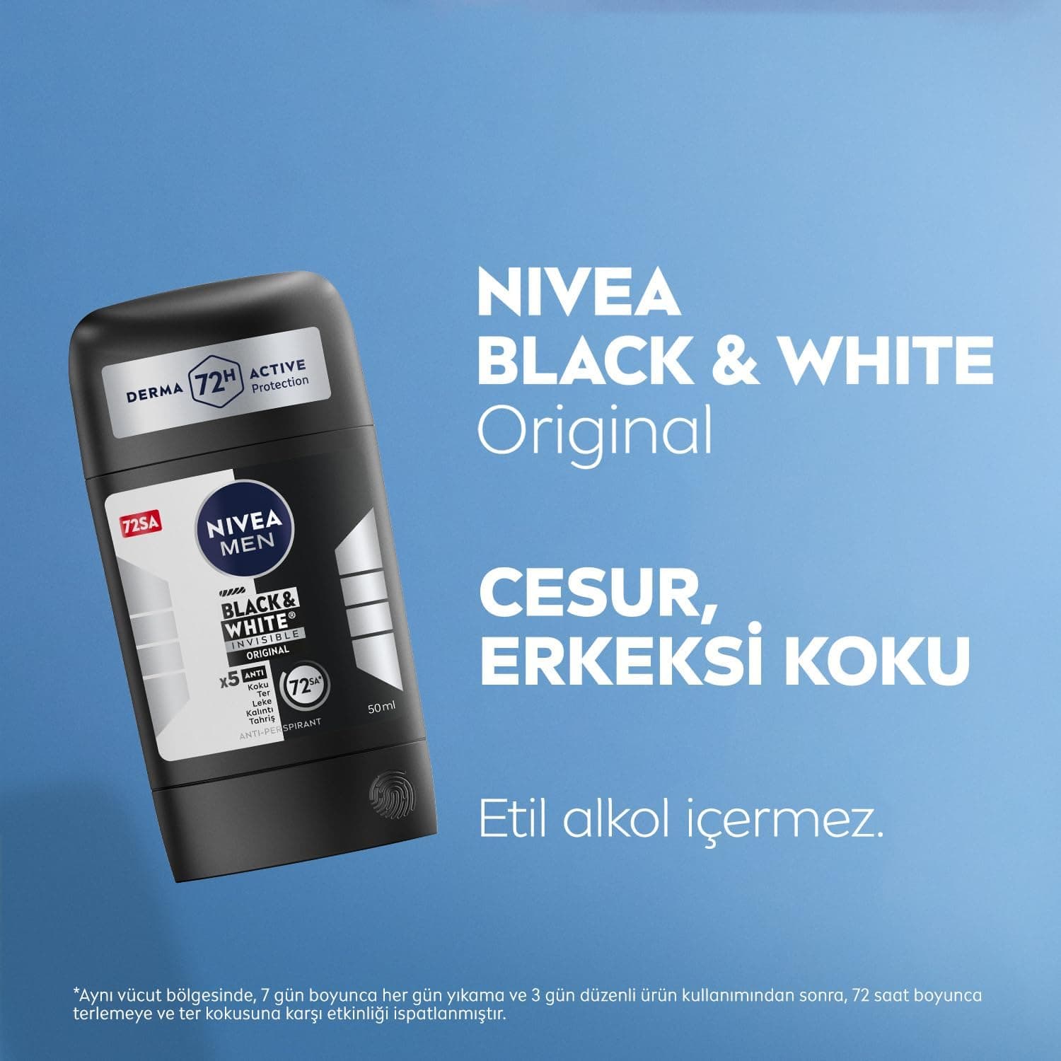 دئودورانت استیکی مردانه NIVEA مدل Black&white Invisible Original 50ml با محافظت ضدتعریق 72 ساعته دئودورانت استیکی مردانه NIVEA مدل Black&white Invisible Original 50ml با محافظت ضدتعریق 72 ساعته