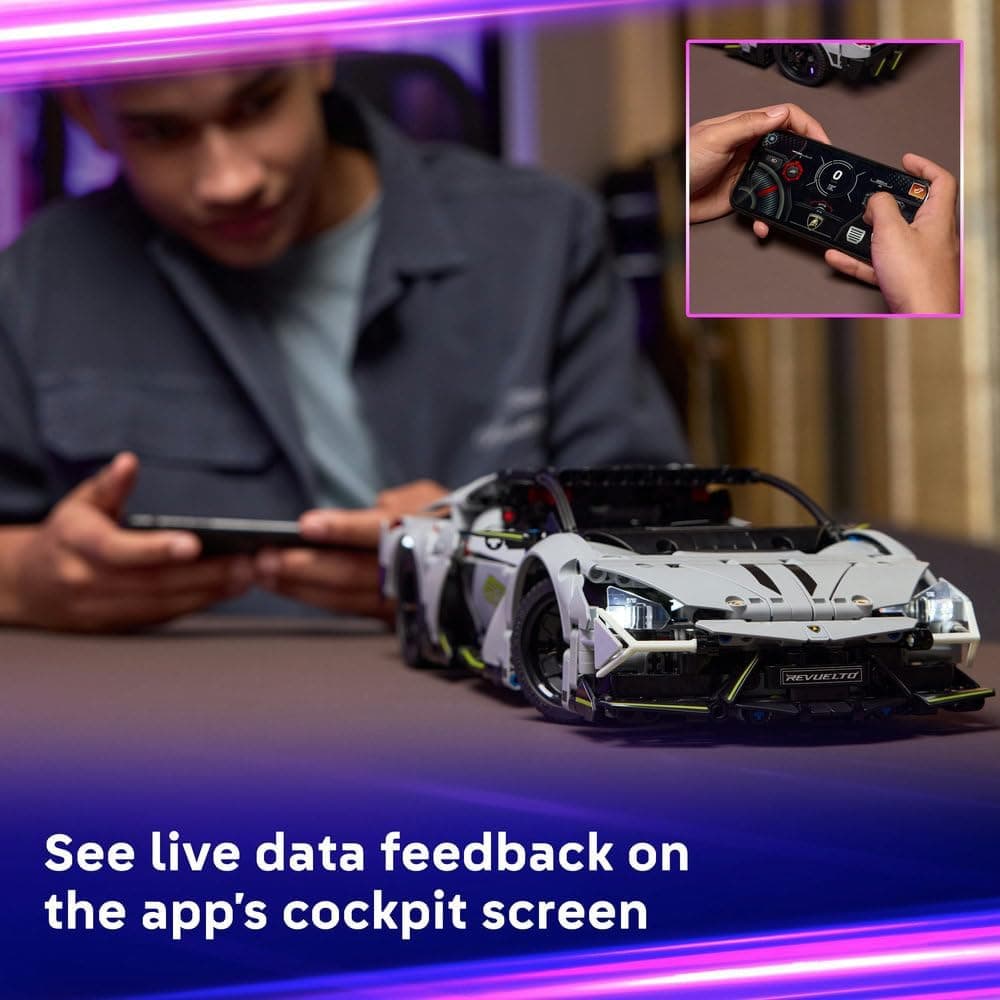 لگو Technic ماشین اسباببازی مدل Lamborghini Revuelto Super Sports Car 42214 لگو Technic ماشین اسباببازی مدل Lamborghini Revuelto Super Sports Car 42214