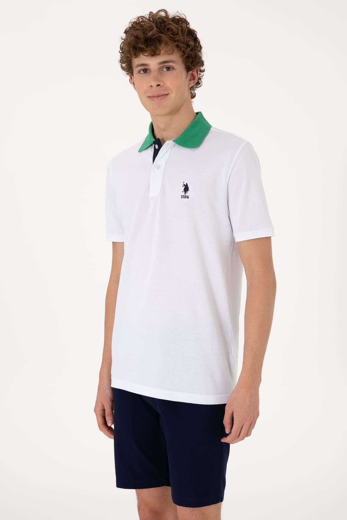 تیشرت مردانه U.S. Polo Assn. یقه پولو فیت معمولی سفید مدل 50306809-VR013 تیشرت مردانه U.S. Polo Assn. یقه پولو فیت معمولی سفید مدل 50306809-VR013