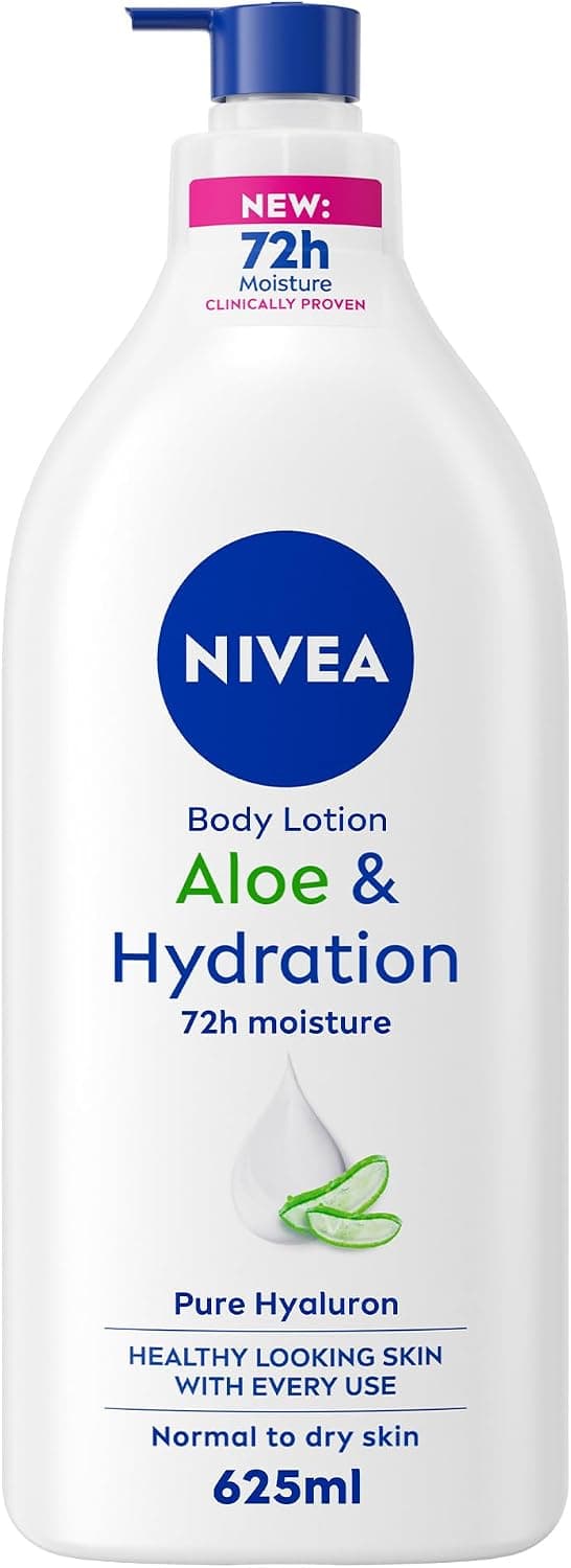 لوسیون بدن مناسب پوست معمولی تا خشک NIVEA با آلوئهورا و Hyaluron خالص 100%، رطوبترسانی 72 ساعته 2x400ml لوسیون بدن مناسب پوست معمولی تا خشک NIVEA با آلوئهورا و Hyaluron خالص 100%، رطوبترسانی 72 ساعته 2x400ml
