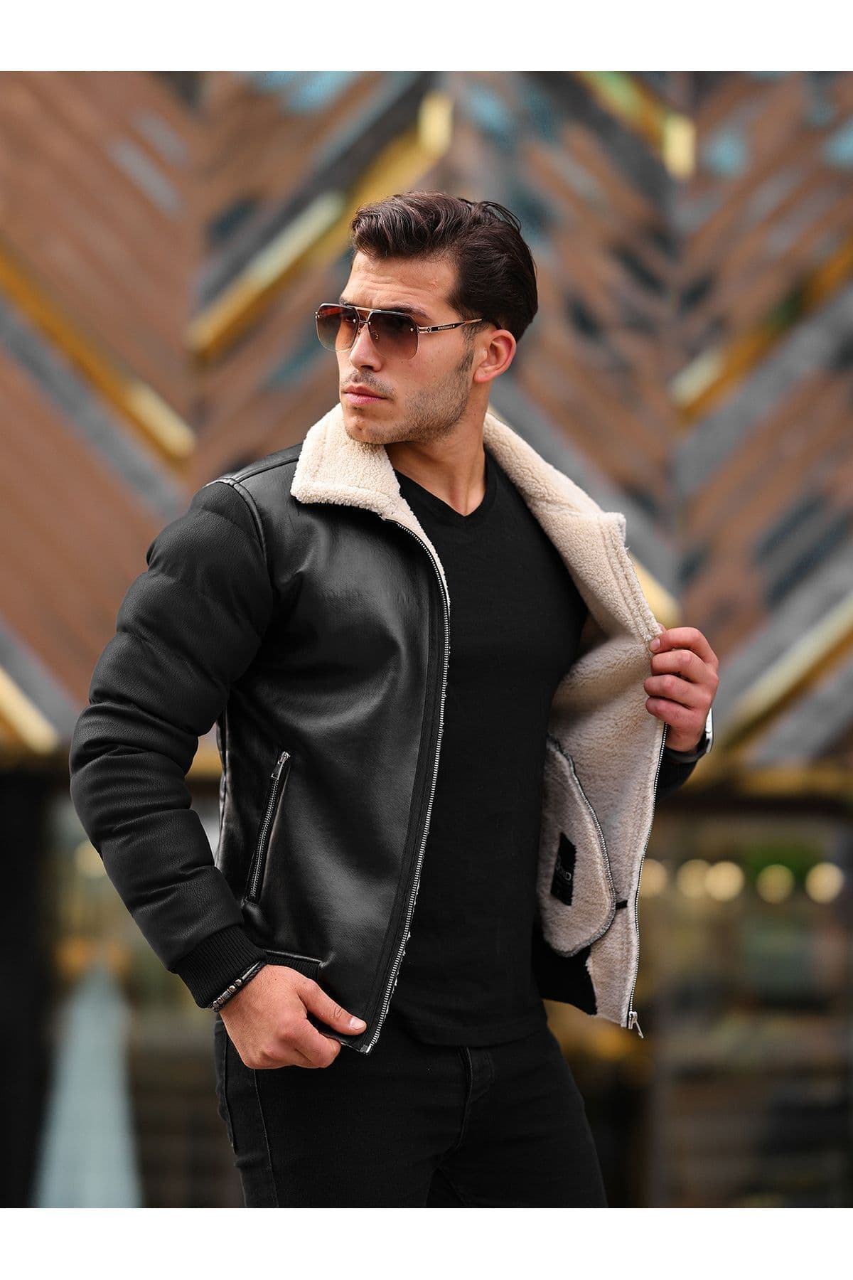 کاپشن مردانه BOYS MANS چرم پفی زمستانی کاپشن مردانه BOYS MANS چرم پفی زمستانی