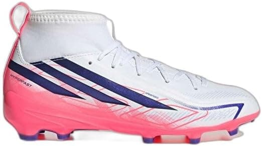 کفش فوتبال نوجوانان مناسب چمن adidas F50 HYPERFAST LEAGUE MID FG J سفید مدل KK1316 کفش فوتبال نوجوانان مناسب چمن adidas F50 HYPERFAST LEAGUE MID FG J سفید مدل KK1316