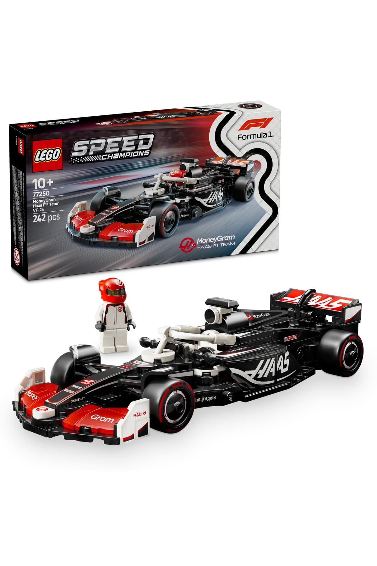 ماشین مسابقهای اسباببازی لگو Speed Champions MoneyGram Haas F1® Team VF-24 مدل 77250 ماشین مسابقهای اسباببازی لگو Speed Champions MoneyGram Haas F1® Team VF-24 مدل 77250