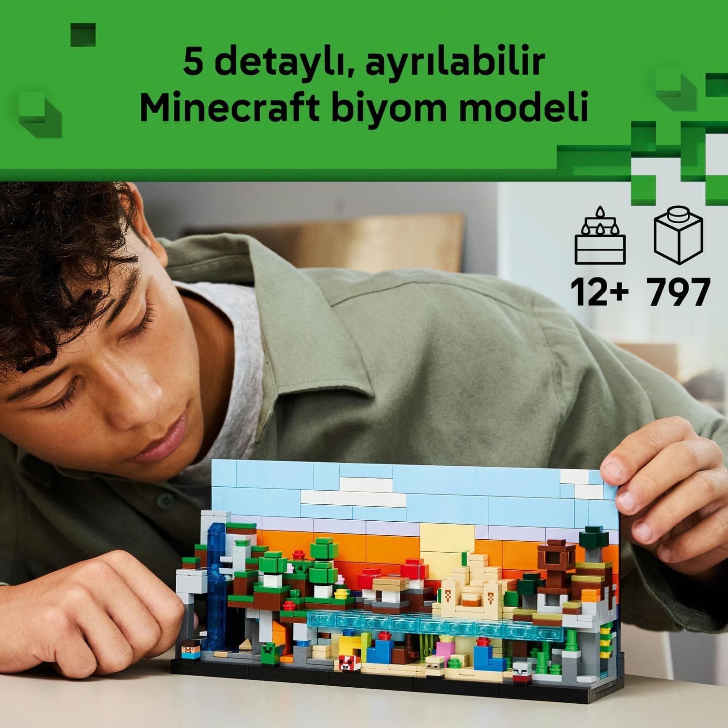 لگو Minecraft بیومهای مینی مدل 21589 لگو Minecraft بیومهای مینی مدل 21589