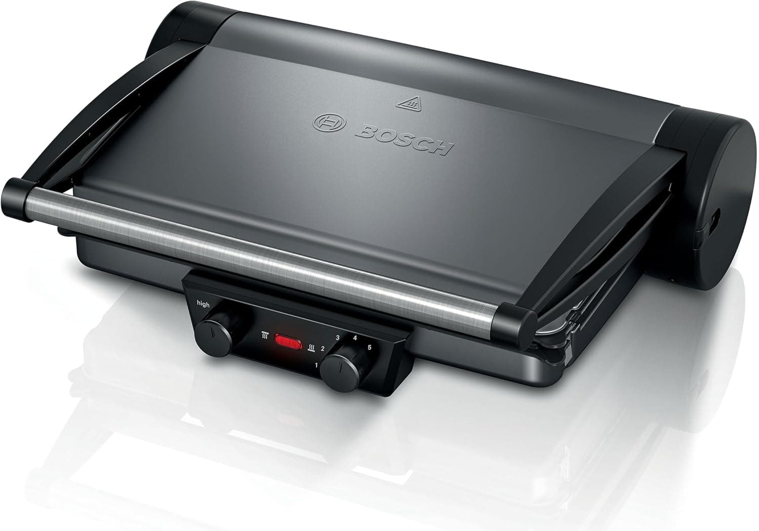 گریل تماسی Bosch با صفحات پوشش سرامیکی و سینی جمعکننده چربی مدل TCG3302GB گریل تماسی Bosch با صفحات پوشش سرامیکی و سینی جمعکننده چربی مدل TCG3302GB