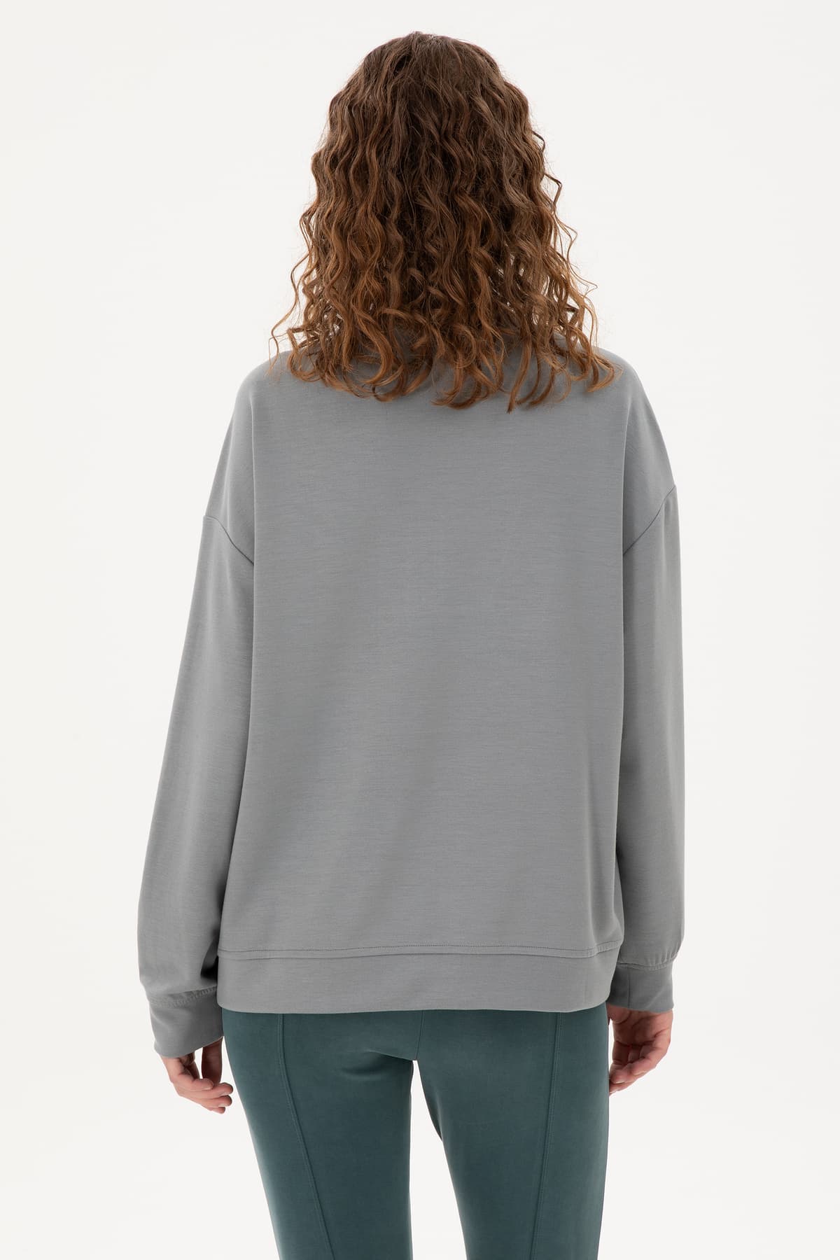 سویشرت زنانه U.S. Polo Assn. طوسی با ترکیب مودال یقه ایستاده زیپدار مدل 50298988-VR086 سویشرت زنانه U.S. Polo Assn. طوسی با ترکیب مودال یقه ایستاده زیپدار مدل 50298988-VR086