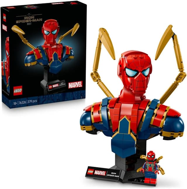 لگو 76326 Marvel فیگور نیمتنه مدل Iron Spider-Man لگو 76326 Marvel فیگور نیمتنه مدل Iron Spider-Man