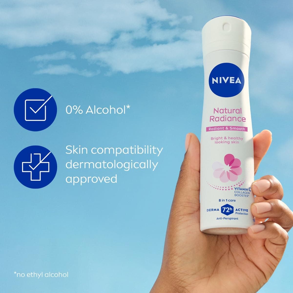 اسپری ضدتعریق زنانه NIVEA با محافظت 72h، درخشش طبیعی، 2x150ml اسپری ضدتعریق زنانه NIVEA با محافظت 72h، درخشش طبیعی، 2x150ml