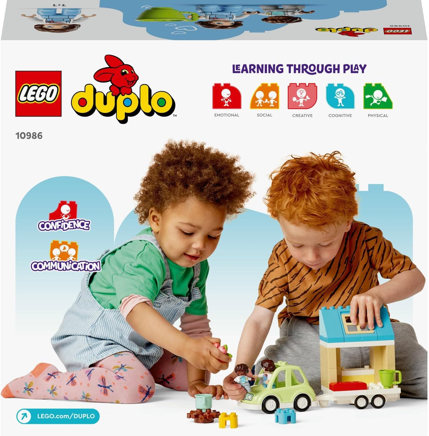 لگو DUPLO خانه خانوادگی چرخدار کودک ، مناسب 2 سال به بالا، مدل 10986، 31 قطعه لگو DUPLO خانه خانوادگی چرخدار کودک ، مناسب 2 سال به بالا، مدل 10986، 31 قطعه