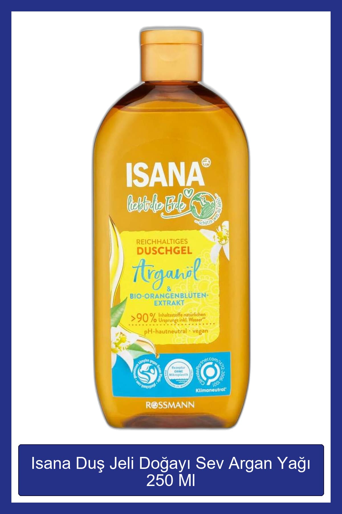 ژل دوش زنانه ISANA Doğayı Sev روغن آرگان 250 ml ژل دوش زنانه ISANA Doğayı Sev روغن آرگان 250 ml