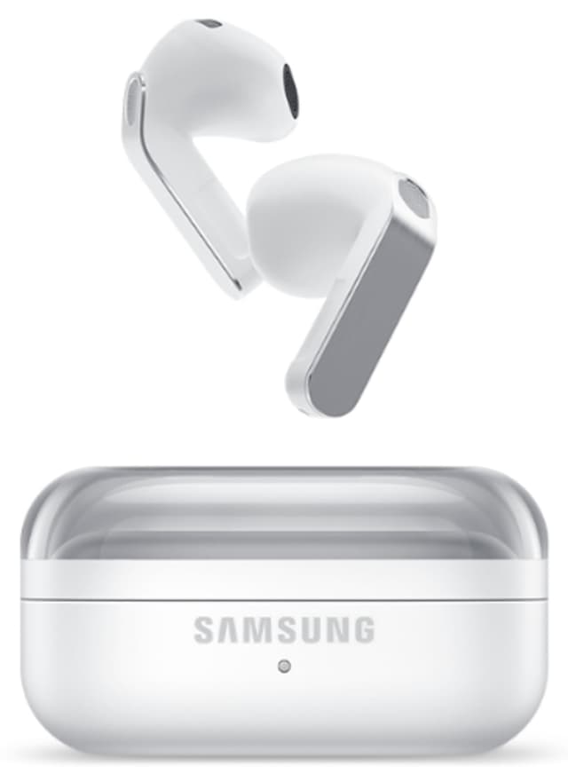 هندزفری بلوتوثی Samsung مدل Galaxy Buds4 با حذف نویز فعال ANC سفید هندزفری بلوتوثی Samsung مدل Galaxy Buds4 با حذف نویز فعال ANC سفید
