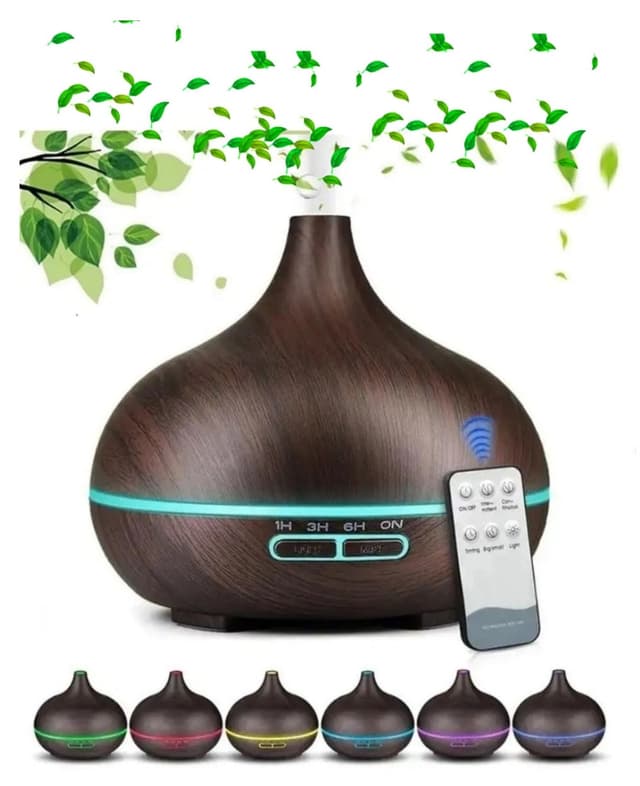 دستگاه رطوبتساز و رایحهپخشکن VOOKA اولتراسونیک 550 ml با کنترل از راه دور و LED هفترنگ دستگاه رطوبتساز و رایحهپخشکن VOOKA اولتراسونیک 550 ml با کنترل از راه دور و LED هفترنگ