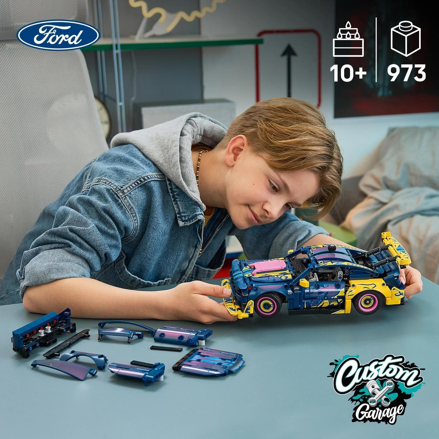 لگو Technic Ford Mustang GT ماشین مودیفای مدل 42236 لگو Technic Ford Mustang GT ماشین مودیفای مدل 42236