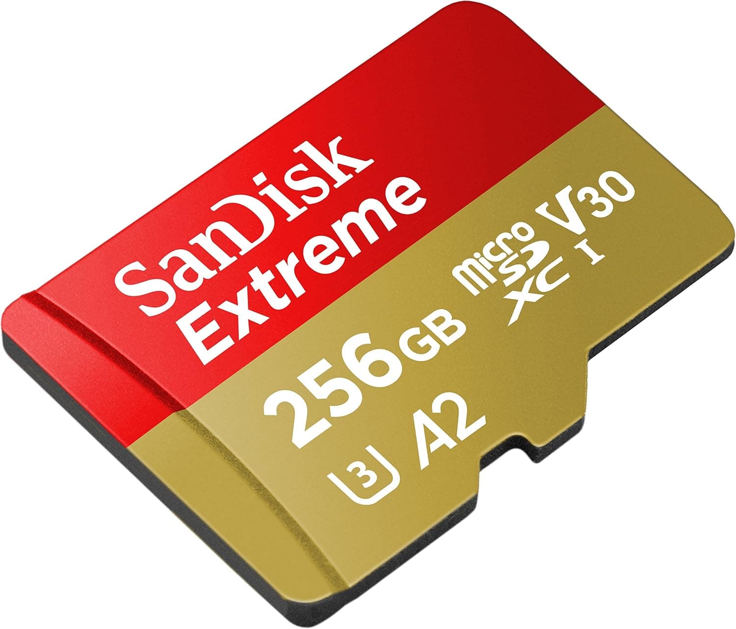 کارت حافظه microSD SanDisk ظرفیت 256GB Extreme قرمز/طلایی مدل SDSQXAV 256G GN6MN کارت حافظه microSD SanDisk ظرفیت 256GB Extreme قرمز/طلایی مدل SDSQXAV 256G GN6MN