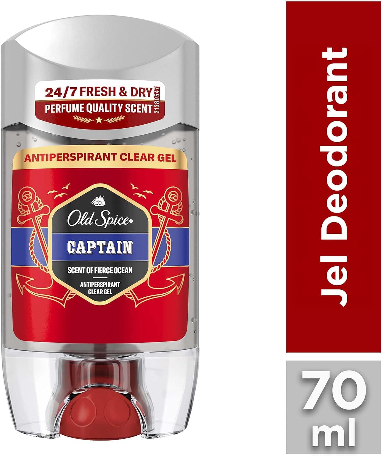 دئودورانت ژلی ضدتعریق شفاف Old Spice Captain 70 ml دئودورانت ژلی ضدتعریق شفاف Old Spice Captain 70 ml