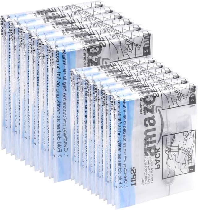 کیسه ذخیرهسازی سفری Amazon Basics رولشونده شفاف کوچک و متوسط 12 بسته 6 عددی کیسه ذخیرهسازی سفری Amazon Basics رولشونده شفاف کوچک و متوسط 12 بسته 6 عددی