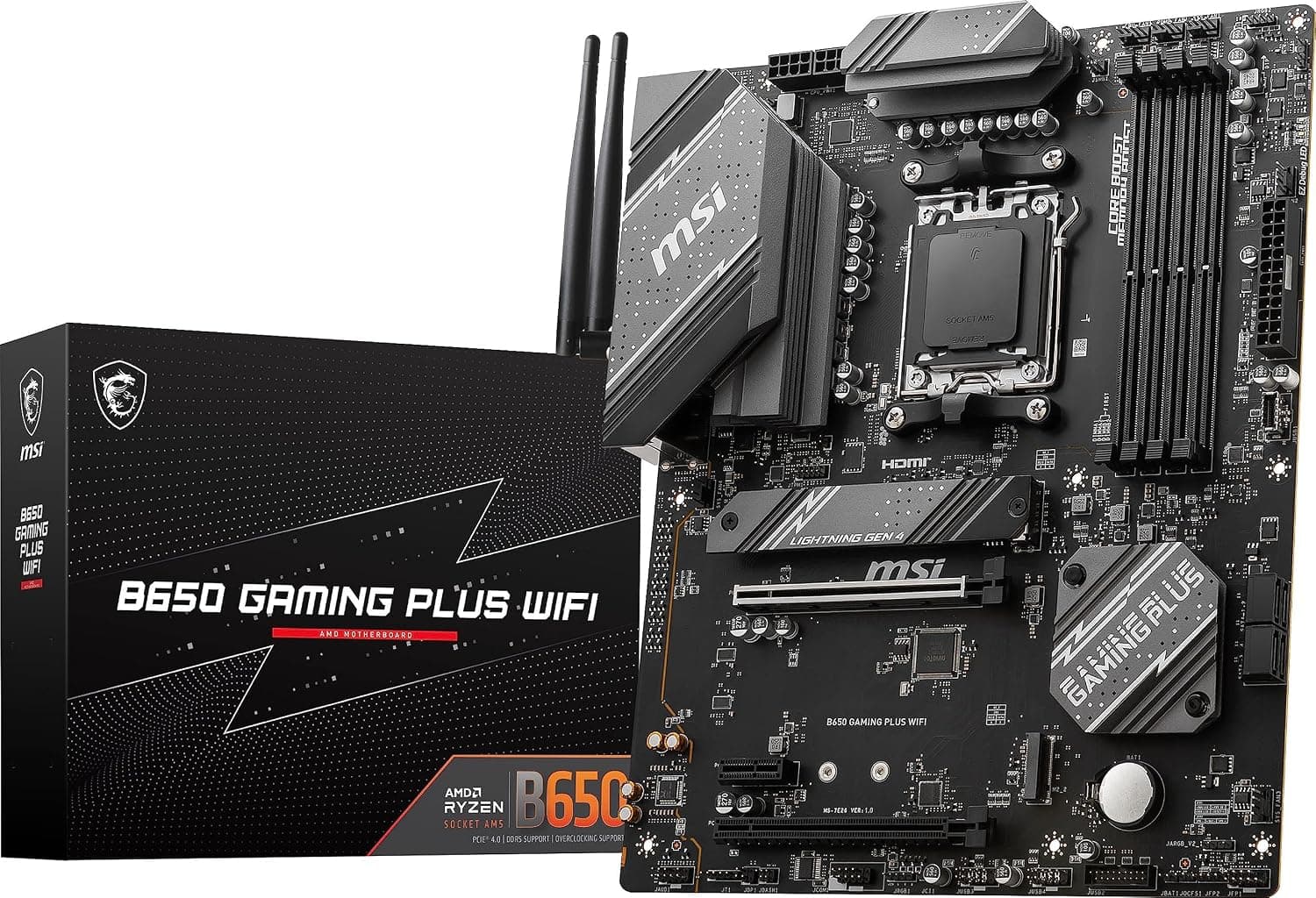 مادربرد MSI با سوکت AM5 و چیپست AMD B650 مدل B650M-P مشکی مادربرد MSI با سوکت AM5 و چیپست AMD B650 مدل B650M-P مشکی