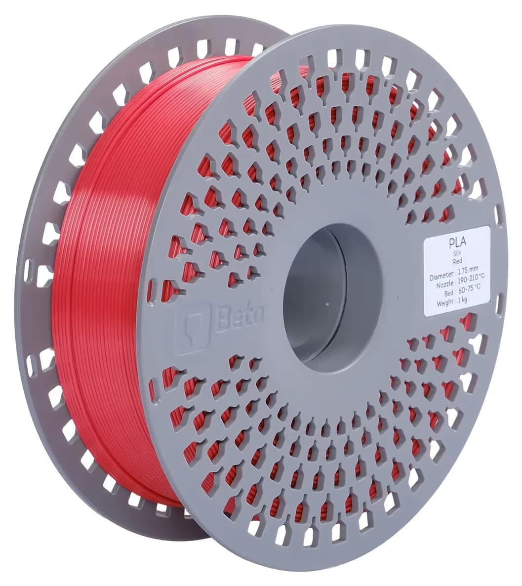فیلامنت Beta Filament PLA-Silk قرمز فیلامنت Beta Filament PLA-Silk قرمز