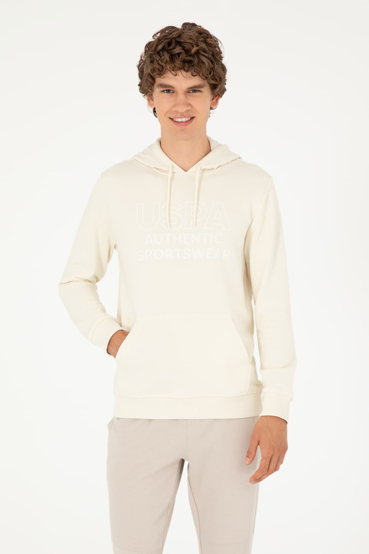سوئیشرت مردانه U.S. Polo Assn. کرم مدل 50293439-VR071 سوئیشرت مردانه U.S. Polo Assn. کرم مدل 50293439-VR071