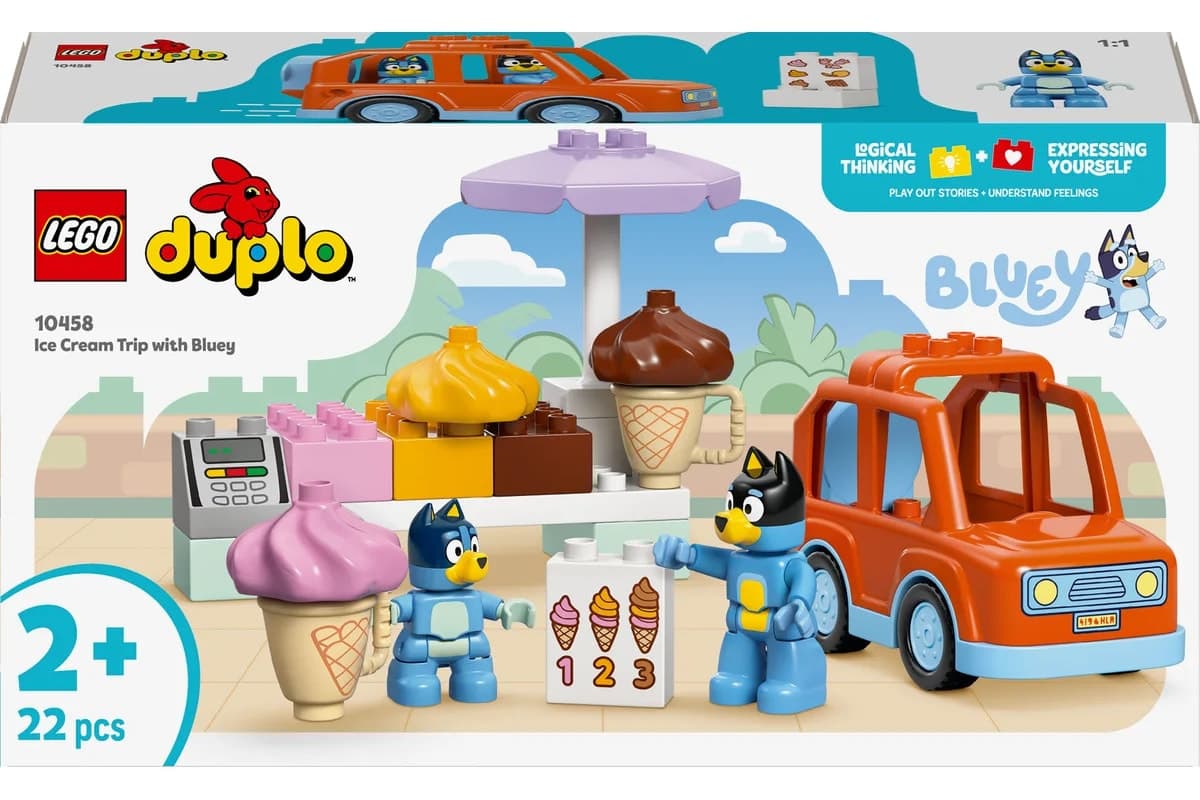 لگو DUPLO مدل 10458 گردش بستنی Bluey 22 پارچه لگو DUPLO مدل 10458 گردش بستنی Bluey 22 پارچه