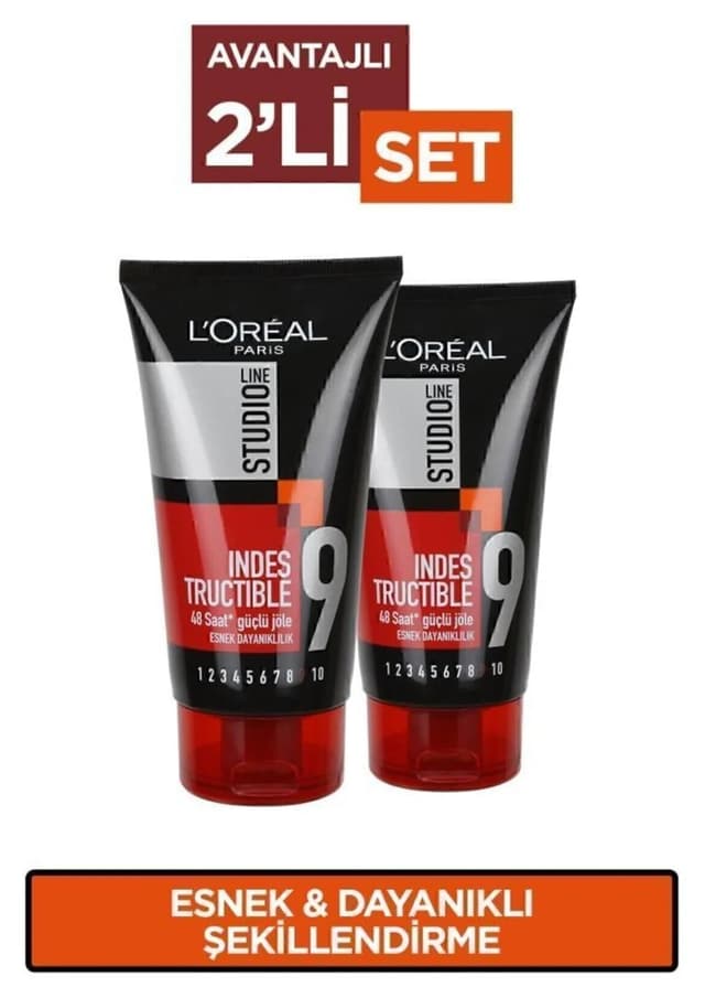 ژل موی تیوپی L'Oreal Paris Studio Line Indestructible ست 2 عددی ژل موی تیوپی L'Oreal Paris Studio Line Indestructible ست 2 عددی